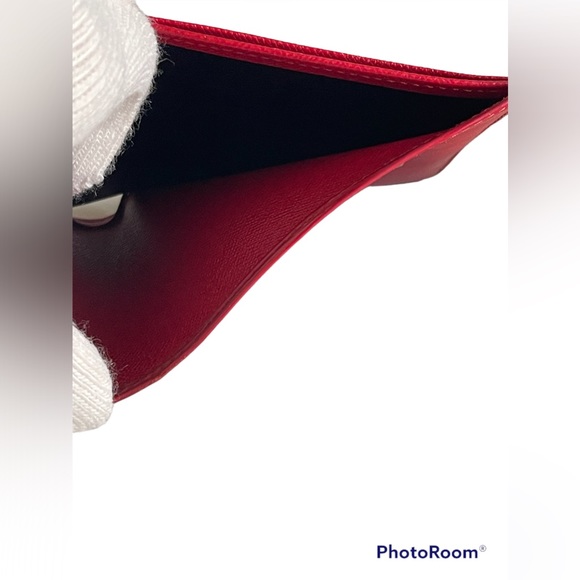 *Authentic* Louis Vuitton Epi Leather French Bifold Wallet Red Elegant Small - Picture 2 of 16